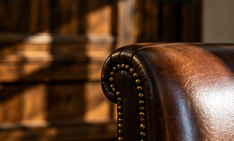 Illustrative image of a leather chair